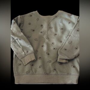 Jumping Beans Green Crewneck Sweater with Avocado Design